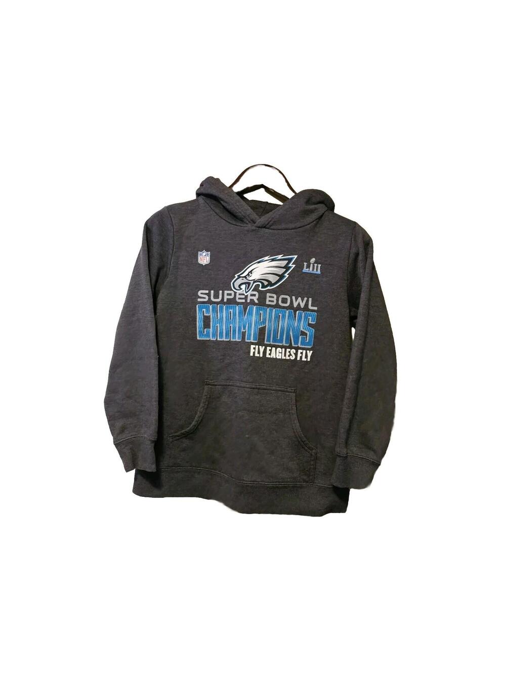 Philadelphia Eagles Hoodie Sweatshirt Super Bowl LIII Champions Medium NFL Fly